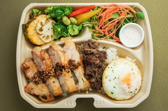 高タンパクなロケ弁当